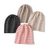 Soft Cashmere Hat Autumn and Winter New Style Unisex Casual Ear Protection Striped Color Blocked Fashionable Knitted Hat