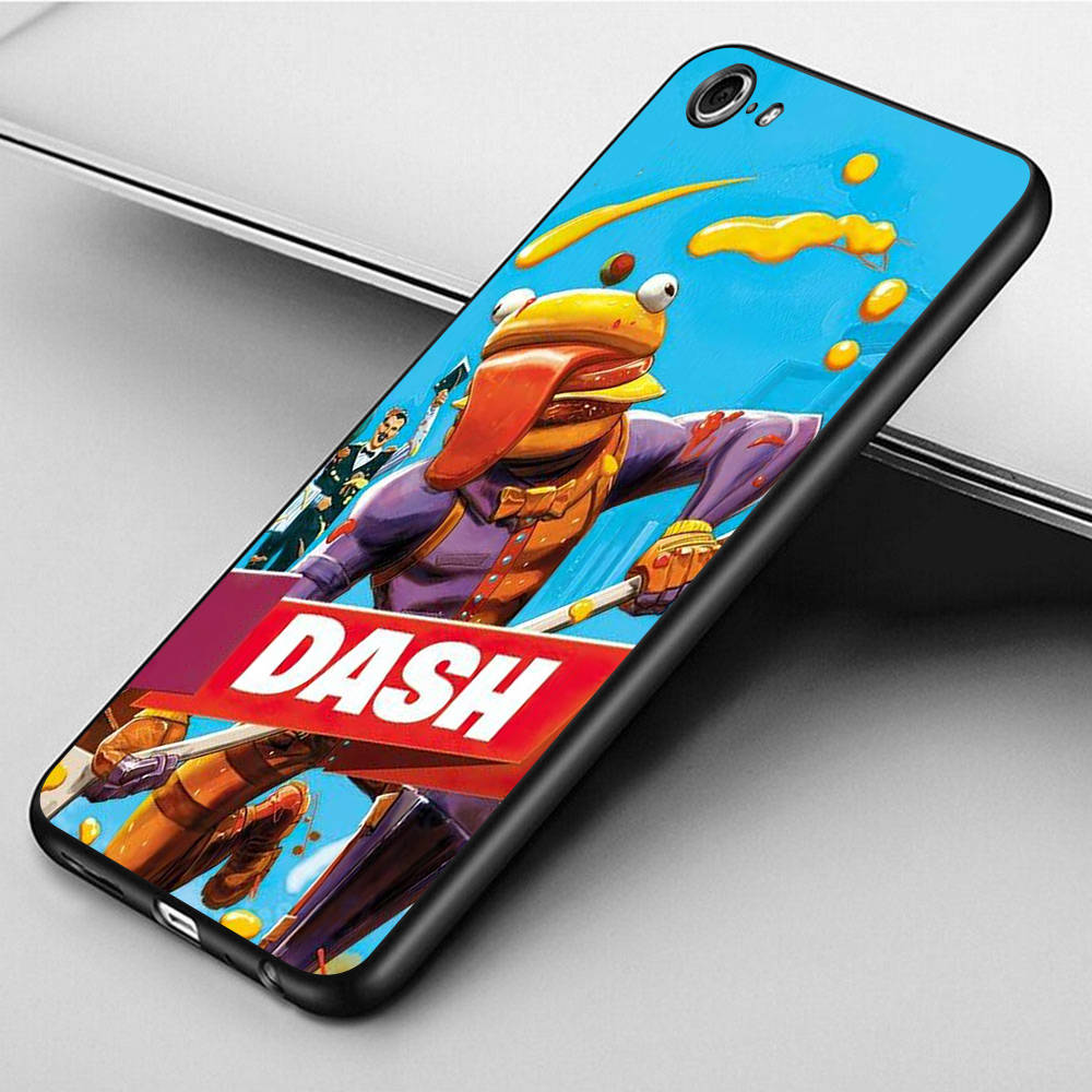 RT89 Fun Fortnite Case for iPhone 16 15 Plus 14 13 12 11 Pro 8 7 6S 6 SE 5S X XR XS Max Realme C30 C33 C31 9I Huawei P30 Black Sofe Cover