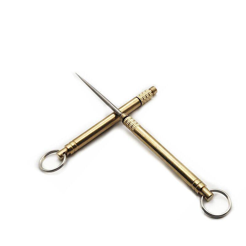 Латунный водонепроницаемый складной титановый сплав интегрированный многофункциональный инструмент для фруктов зубочистка артефакт портативный мини латунный держатель