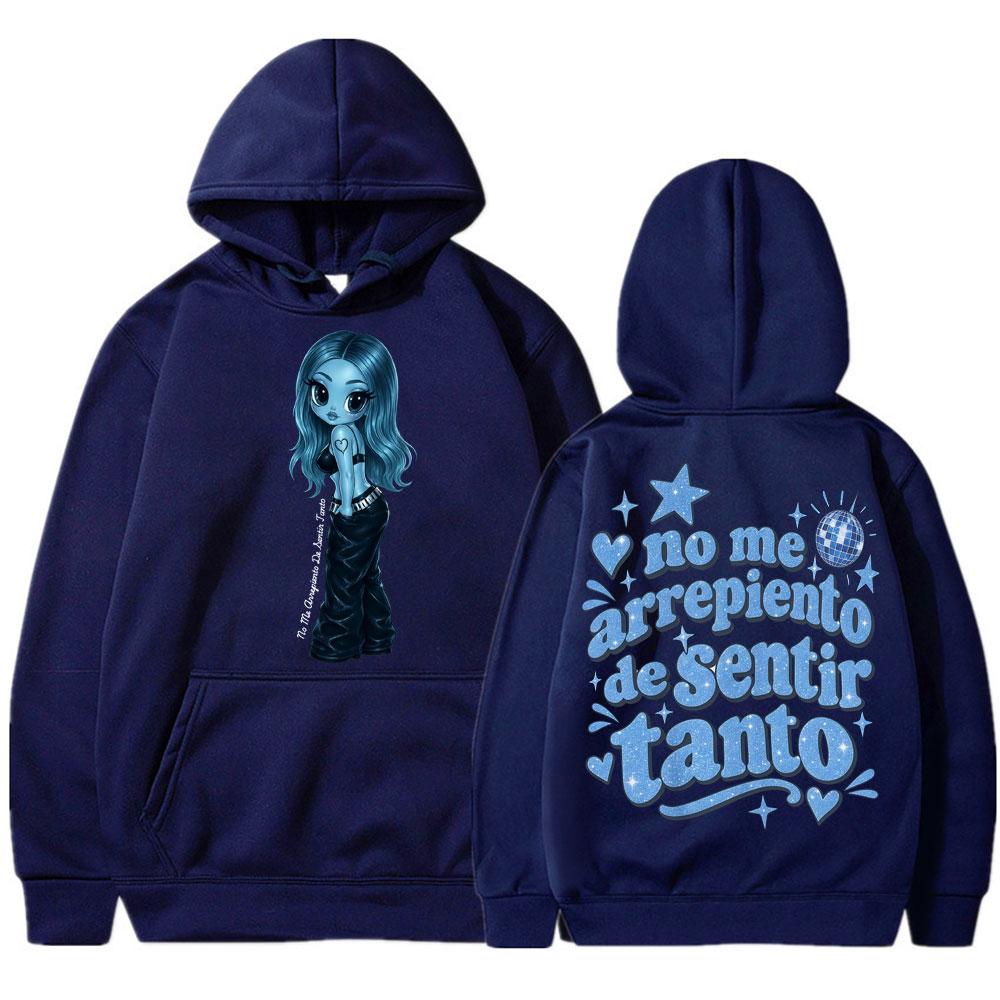 Karol G No Me Arrepiento De Sentir Tanto Album Hoodie Unisex Fashion Aesthetic Y2k Long Sleeve Autumn Casual Loose Tracksuit