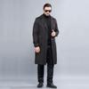 Мужской длинный плащ, весенне-осенний двубортный деловой ветровка, пальто S-6XL