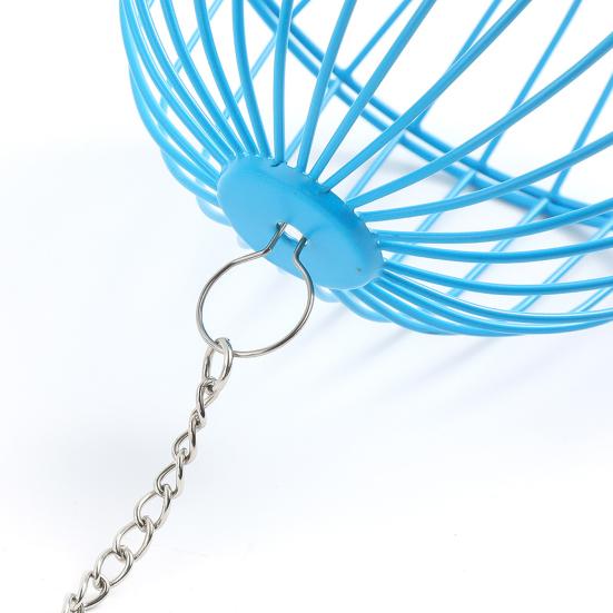 Подвесная кормушка для кур, хомяков, кроликов, мяч для лакомства, овощная гирлянда, держатель для фруктов и птицы с регулируемой высотой, цепь из нержавеющей стали, простая сборка