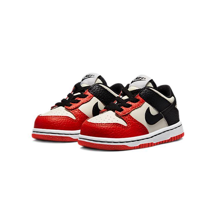 NBA x Nike Dunk Low EMB TD 75-летие - Bulls Детские кроссовки Красный Парусный Черный DC9562-100