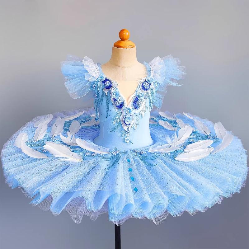 Summer Ballet Dress Dance Performance Costume Fashion Dresses for Girls Ballerina Clothing Children's Stage Outfit kids clothes