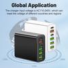 3.1A Multi-Port Charger: 2 Type-C PD + 4 USB for Mobile Phones - Travel-Friendly Charging Hub