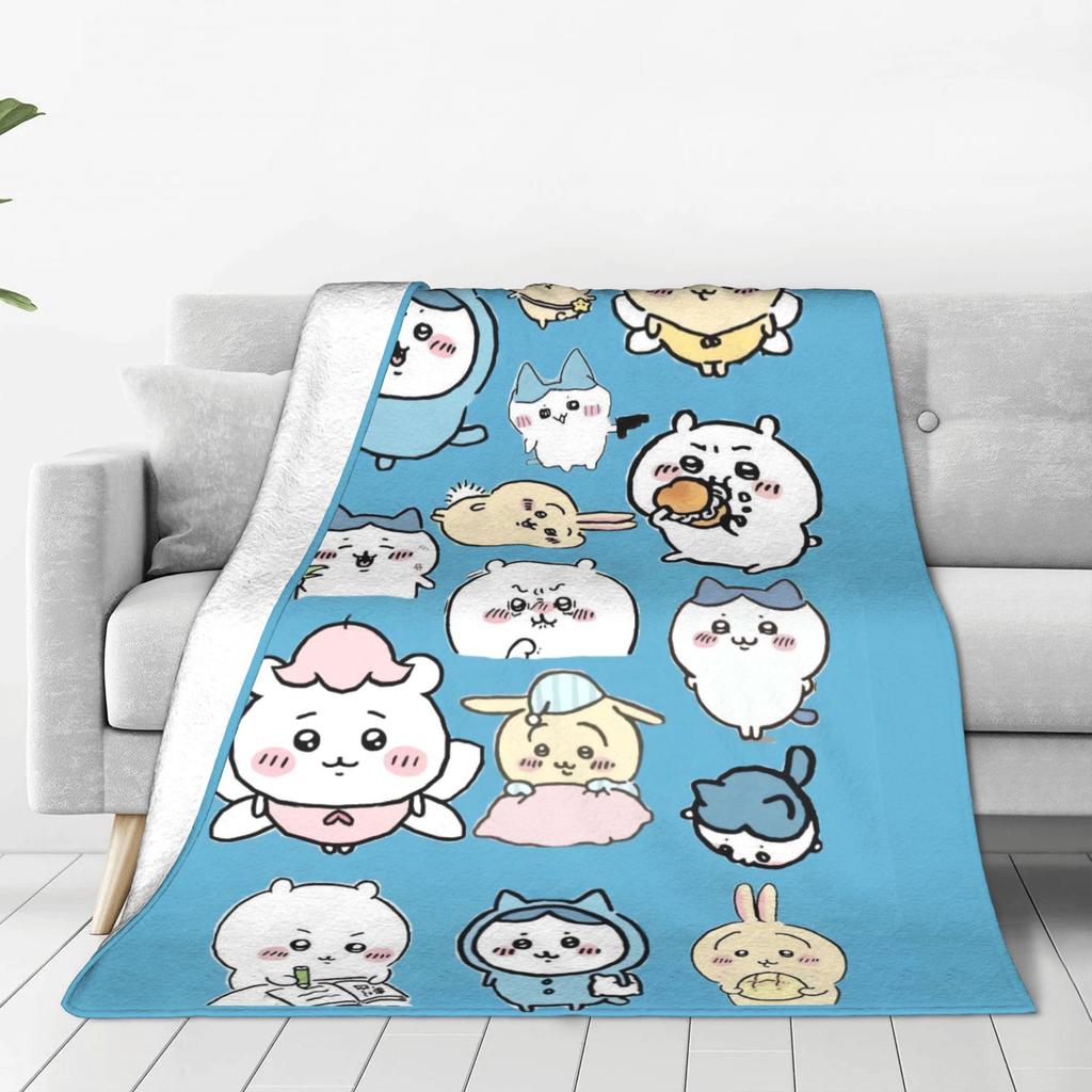 Милая коллекция Чиикавы Теплое мягкое одеяло Для девочек и мальчиков Плюшевое одеяло-плед Новинка Домашний декор Фланелевое покрывало Покрывало для дивана-кровати