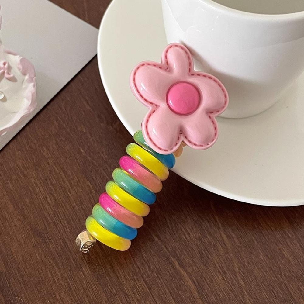 Colorful Hair Ties Spiral Coil Hair Rope Fashion Hair Accessories  Women