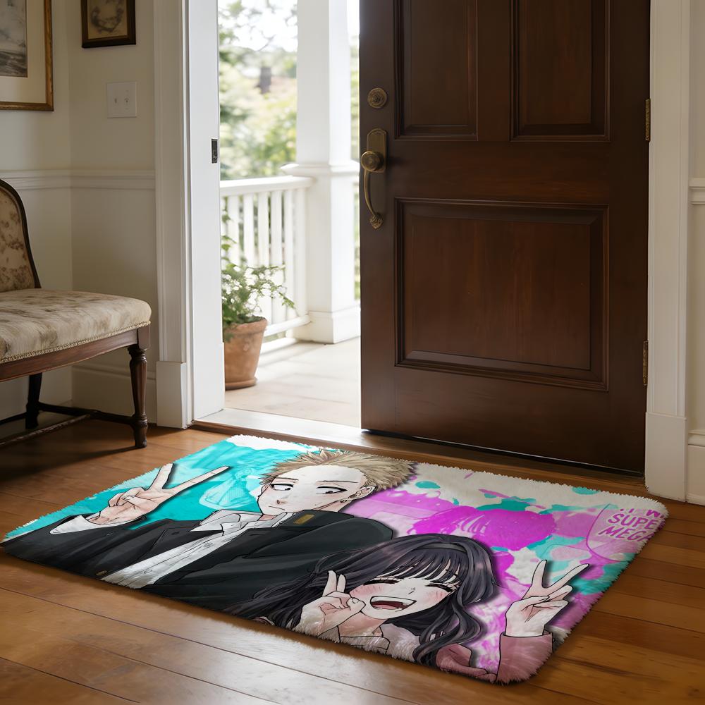Floor Mat Soft Flannel Rug Non Slip Absorbent Mat for Bathroom Bedroom Home Decor A Acheron Honkai Star Rail