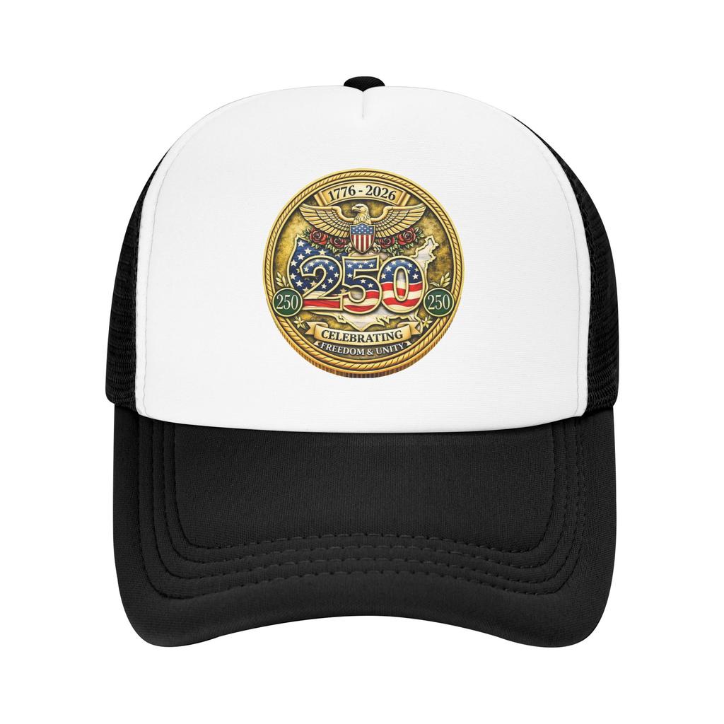 Casual America Year Anniversary Golf Cap Unisex Women Trucker Hat Formal Golf Adjustable Fit Sun Caps