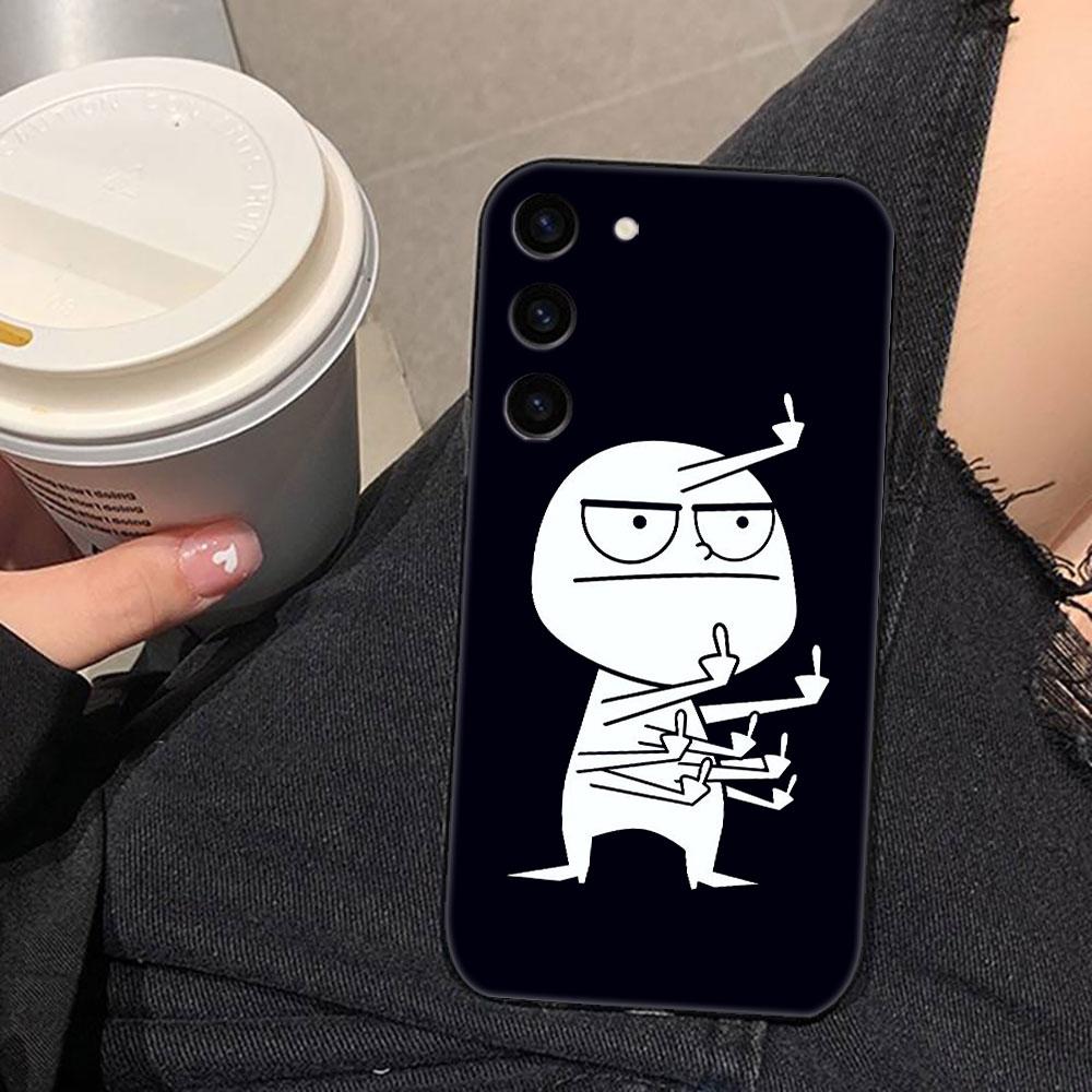 Мультяшный Милый Смешной Мужчина Чехол для Телефона Для Samsung Galaxy S26 S25 EDGE S24 S23 S22 S21 S20 FE S10 Ultra PLUS LITE Чехол Оболочка