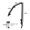 1Pc Universal Cantilever Aluminum Microphone Stand For Mobile Live Streaming Shockproof Folding Desktop Mic Stand For Recording