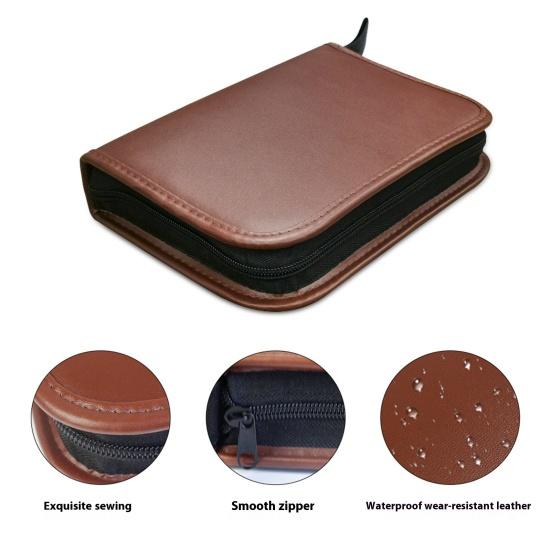 Сумка для гольф-аксессуаров из искусственной кожи, чехол для хранения мячей для гольфа, ти, инструмента для ремонта дерна, дальномера, счетчика очков, подарок для мужчин, женщин, гольфистов