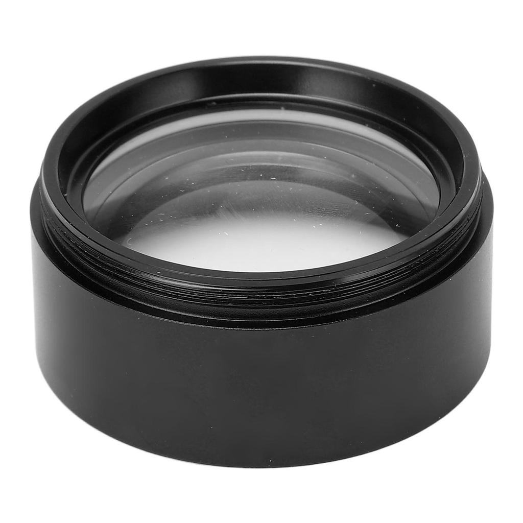 Microscope Auxiliary Objective Lens High Transmittance Anti Blue Stereo Microscope Auxiliary Objective Lens 0.7X Black