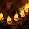 LED Christmas decoration, Christmas snowman, festive atmosphere, Christmas tree decoration, colorful light string