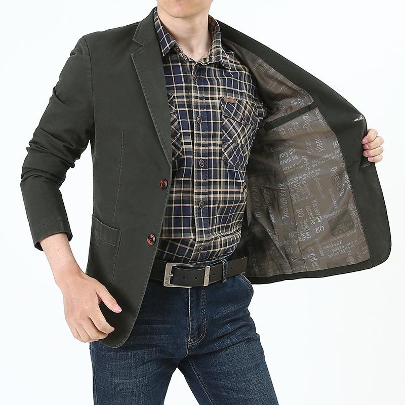 Men's New Small Suit Men's Youth Autumn Business Casual Formal Wear Single Suit Jacket Clothes