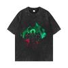 Dragon Ball Z Beerus Purple Energy Blast Printed Tshirt Mens and Womens Washed Tshirt High Quality Vintage Cotton Tshirt