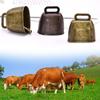 Переносные дверные колокольчики, колокольчики для коров, лошадей, овец, медные колокольчики для пастбищ, колокольчики для животных, медный громкий бронзовый колокольчик