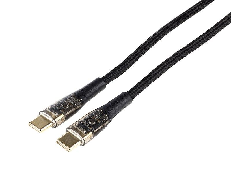 WAYME Kabel do ładowania i synchronizacji, w oplocie z mikrofibry, 120 cm, USB-C > USB-C PD, max 100W
