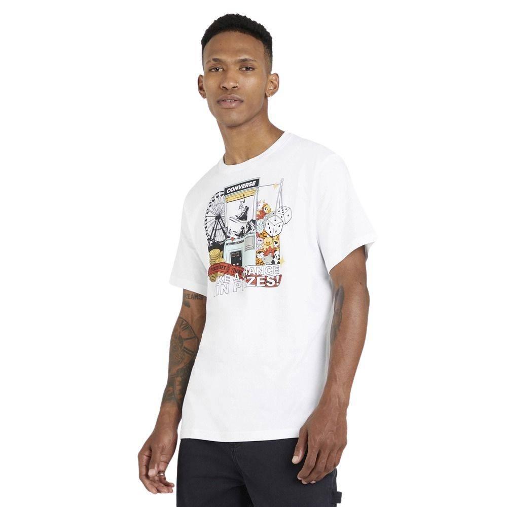 Converse ClawMachineTee T Shirt Men's White 10023457-A02