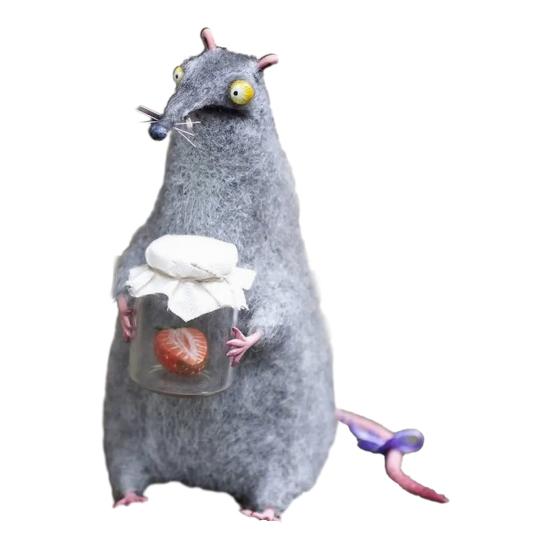 Кукла из валяной шерсти ручной работы, Паникующий Большеглазый Чудак, Плюшевая игрушка, Причудливые Кукольные Глаза, Фигурки, Уникальный Персонаж, Мягкий Коллекционный Подарок для Любителей Причуд