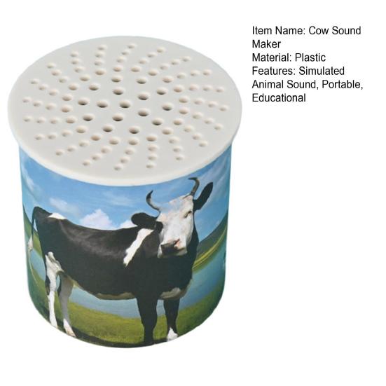 Звукогенератор коровы, игрушка, имитирующая шум животных, му-банка, перевернутый обучающий зонд для крупного рогатого скота, опора для розыгрыша
