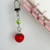 Simulation Tomato Mobile Phone Chain Lanyard Key Ring Keychain Women Bag Anti-Lost Pendant Birthday Gift