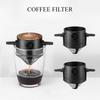 Складной кофейный фильтр Портативный из нержавеющей стали Дрип-кофе Чайный держатель Воронка Корзина Многоразовый Держатель для чайника Кофеварка