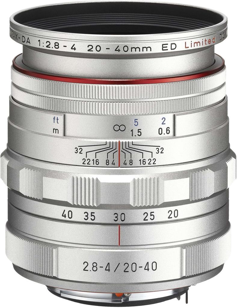 Pentax HD Limited DC WR Silver Standard Zoom Lens Limited Machined Aluminum Image HD DC K Series SLR Cameras Equipped with Image 23010 PENTAX-DA