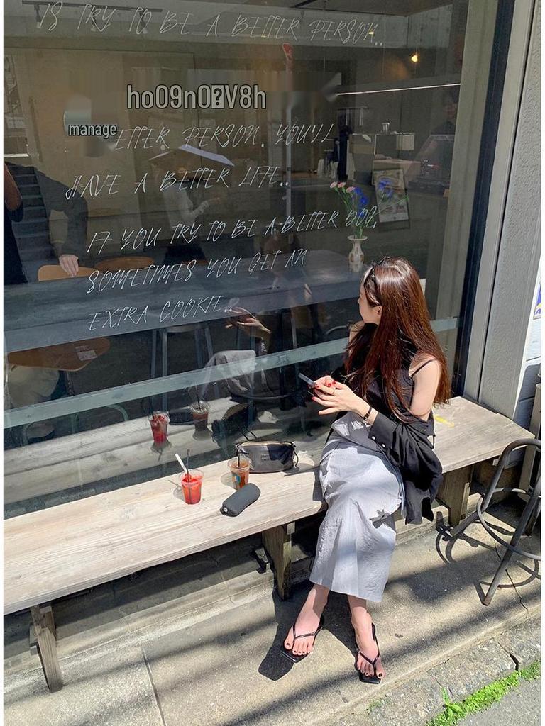 Korean Chic 2026 Spring/Autumn Casual Back Slit Double Pocket Midi Skirt for Women
