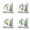 Полиэстеровая наволочка Дом Зеленый Суккулент Наволочка 26 Английских Букв Наволочка для Подушки Чехол для Подушки в Автомобиль