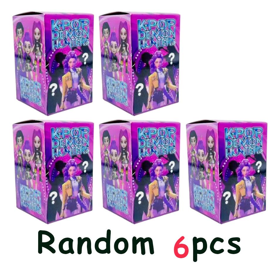 1-6pcs Kpop Demon Hunters Figure Model Toys Cartoon Gaming Peripherals Desk Decoration Collection Figures Model Toys Gifts