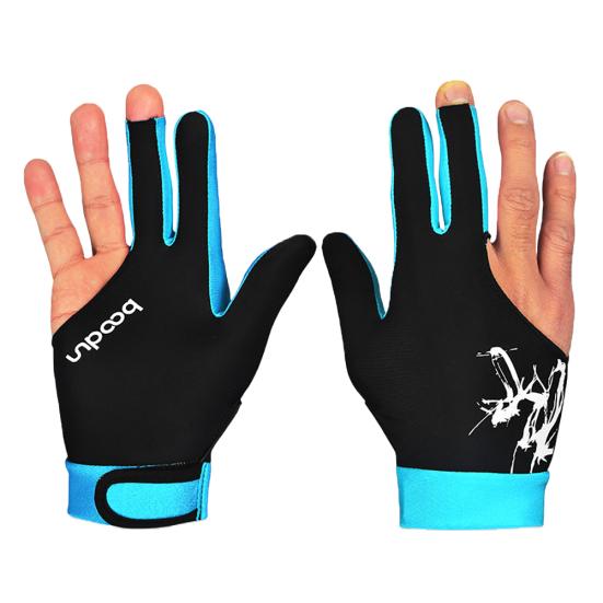 1Pc Fashion Left/Right Hand Unisex 3 Finger Elastic Billiard Snooker Pool Glove