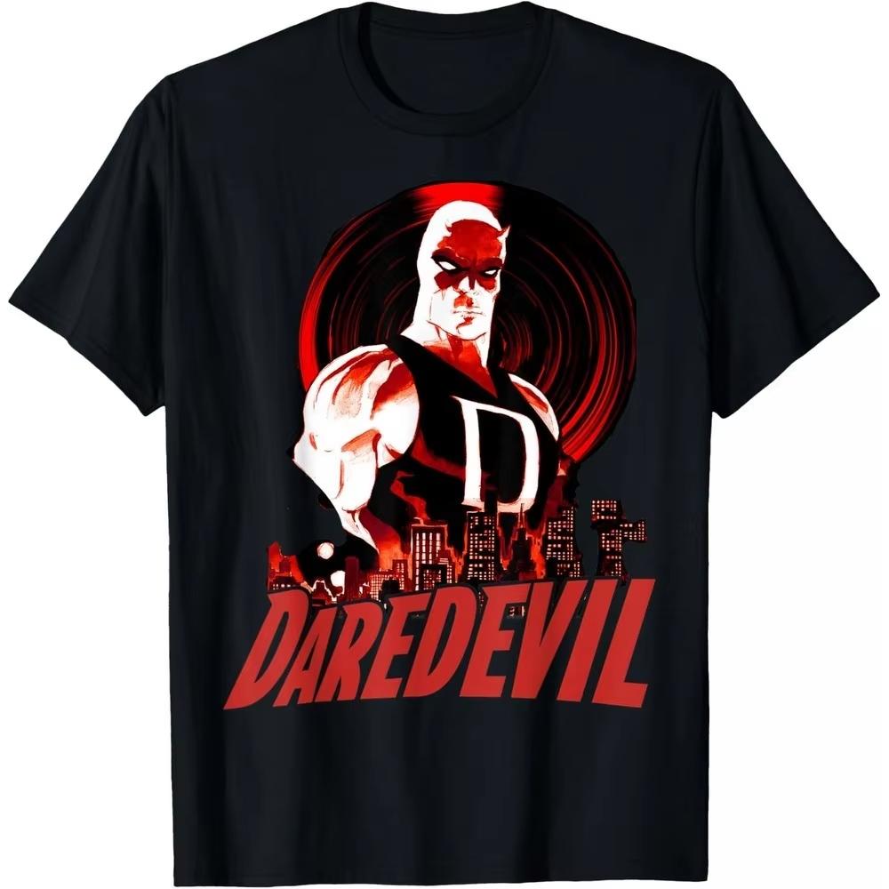 2026 Daredevil TShirt Urban Style Short Sleeve Combed Cotton Slim Cut Urban Crew Neck Daily Casual Top for Him Her Daily Wear