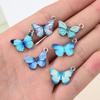 Bracelet Earrings Accessories Handmade Jewelry Animal Pendants Butterfly Charms Blue Enamel