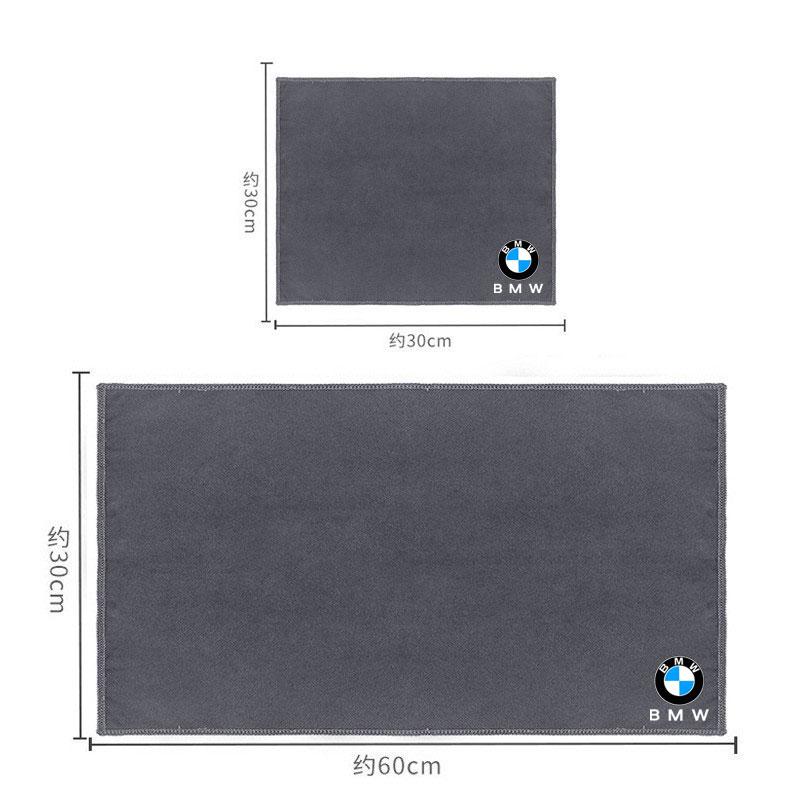 Car Washing Towel Suede Coral Double-sided Car Cleaning Cloth Sticker For BMW M e46 e90 e60 f30 f10 e39 e36 g20 g30 Accessories mkhr65