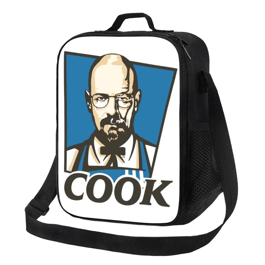 Breaking Bad Thermal Insulated Lunch Bag Women Heisenberg Tv Show Portable Lunch Tote for Outdoor Travel Bento Food Box