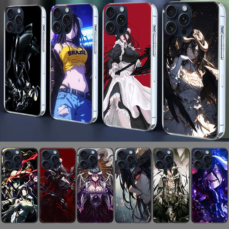 Albedo Overlord Clear Phone Case For Iphone 17 Air 16 Pro Max 15 Pro 14 Plus 17E 16E 11 13 12 Mini Cover Cases Fundas Cell TPU C
