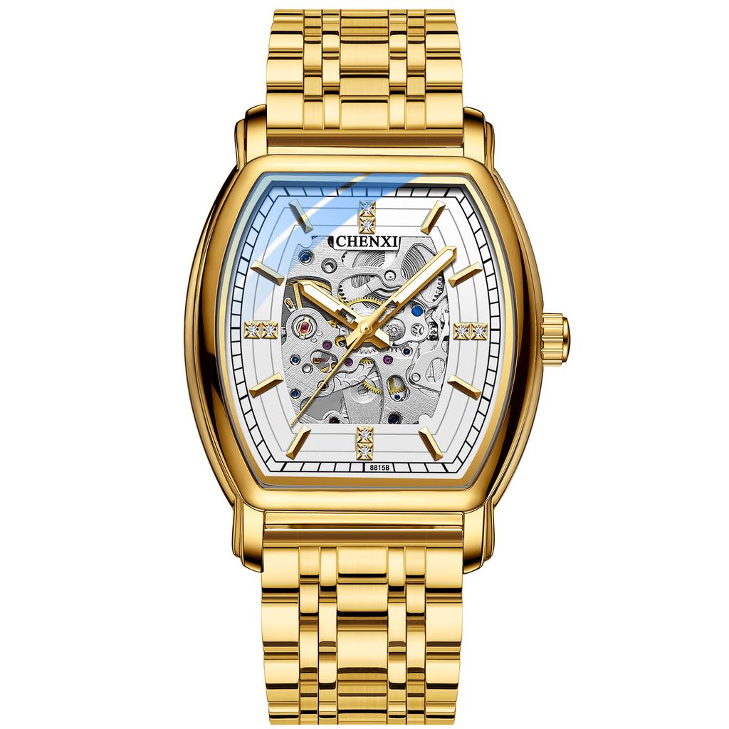 Модные полые часы для мужчин, роскошные деловые часы, мужские водонепроницаемые механические наручные часы Relogio Masculino