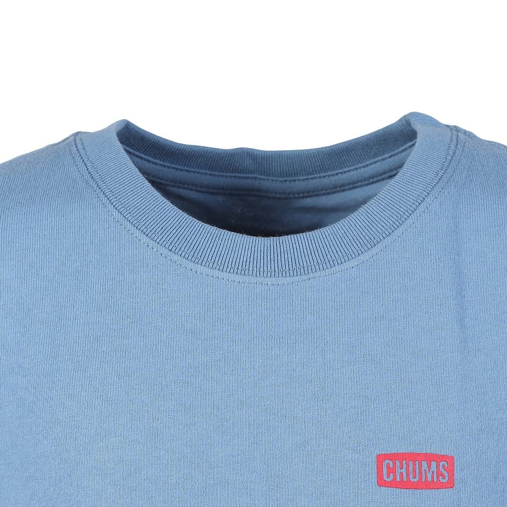 Футболка детская с длинным рукавом и логотипом Retro Booby Brushed Boys Blue [Chums] Lt.