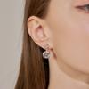 CRANNE Крупные серьги-подвески из 14-каратного золота с кубическим цирконием (Золотая булавка) C24EGP195