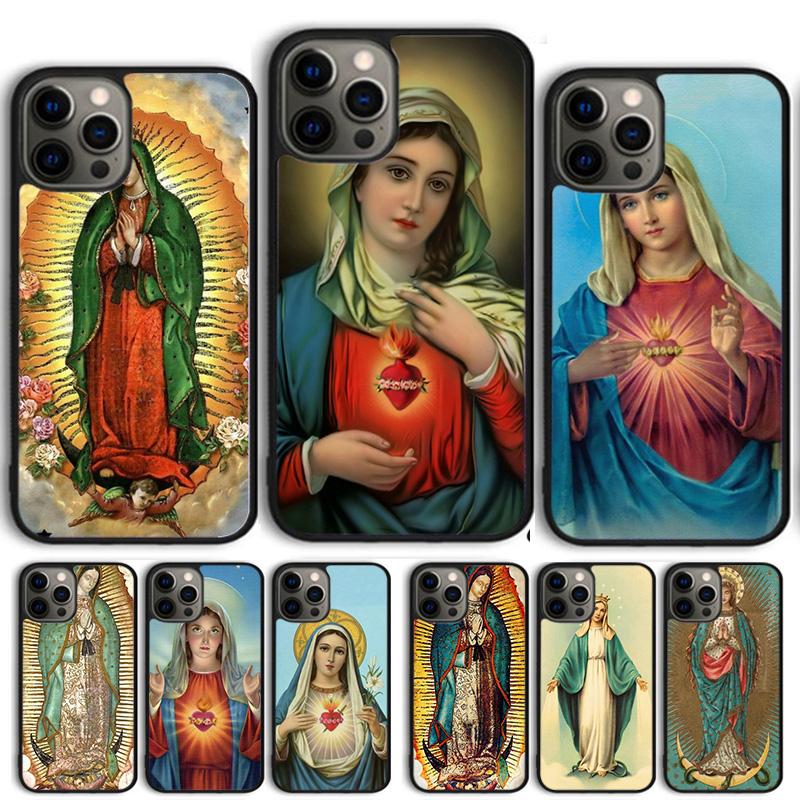 Virgen de Guadalupe Coque Shell For iPhone 17 Air 15 16 14 13 12 Pro Max 11 Pro Max Plus Phone Case Cover