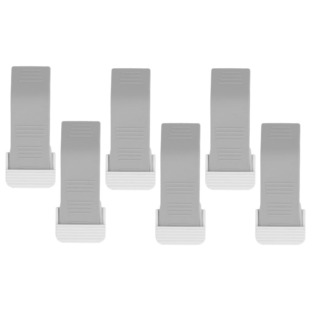 6 шт. Дверные стопоры Серые отверстия Бесплатная установка Материал устранения шума Компактный дверной шарнир Sto