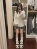 Women's Small Japanese JK Furry Knitted Sweater Cardigan - Soft, Warm, Long-Sleeved for Autumn/Winter