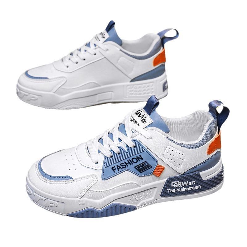 Мужская обувь лето новая спортивная и повседневная обувь для скейтборда модная универсальная обувь белая обувь мужская толстая подошва