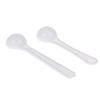 20Pcs Powder Spoon White Measuring Spoon Plastic Small Spoon