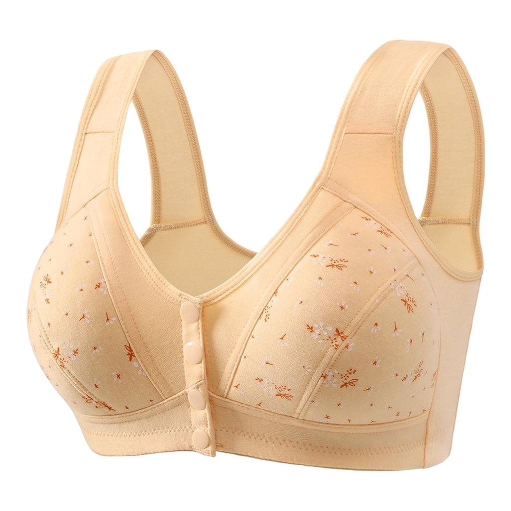 Underwear Women's Sleep Gathering Front Buckle Without Steel Ring Vest Bra