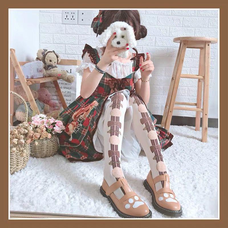 Колготки Lolita Soft Girl длиной до колена - милые летние/осенние утягивающие носки