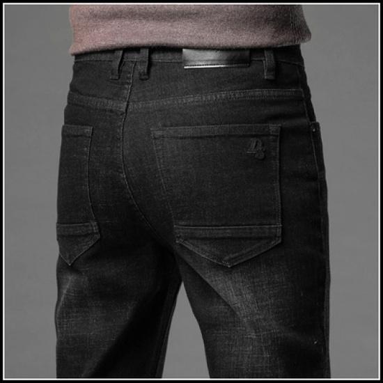 2024 осень/зима джинсы мужские прямые свободные брюки мужские эластичные повседневные универсальные длинные мужские брюки