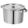 Covered Stockpot Deep Fryer Kitchen Cooking With Lid Utensils Soup Bucket Stainless Steel Large Brine Saucepan Cookware