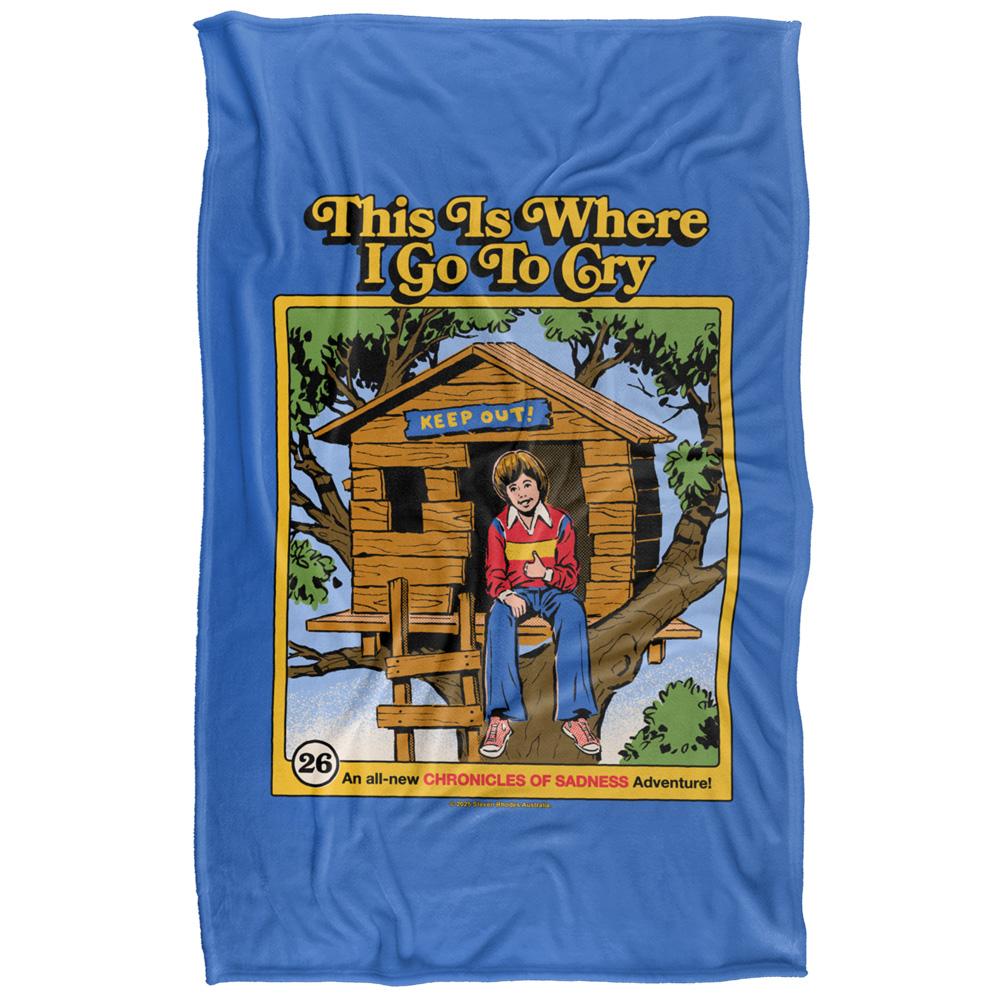 Steven Rhodes This Is Where I Go To Cry Soft Touch Blanket